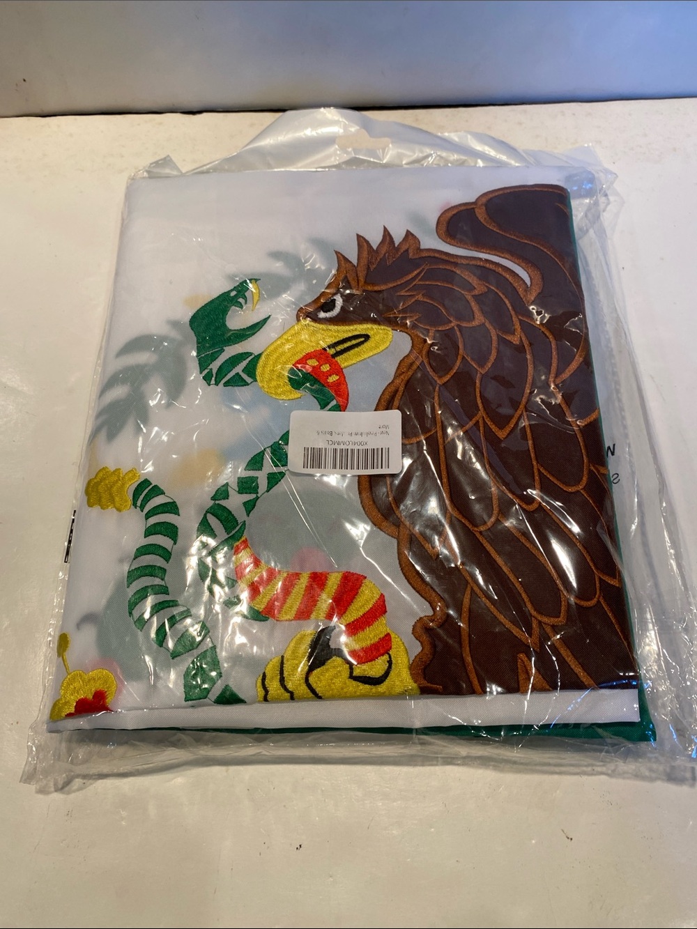 NIP Mexican Flag featuring embroidery